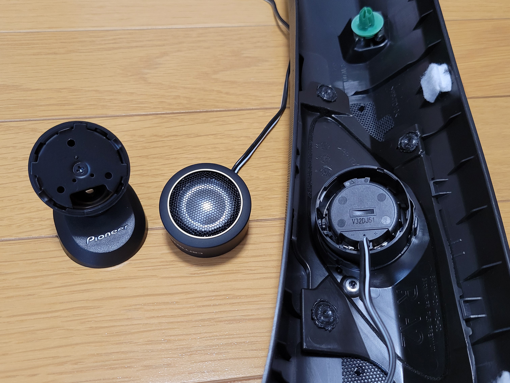 ツィーターとドアスピーカを『カロツェリア TS-C1740S』へ交換 - と 